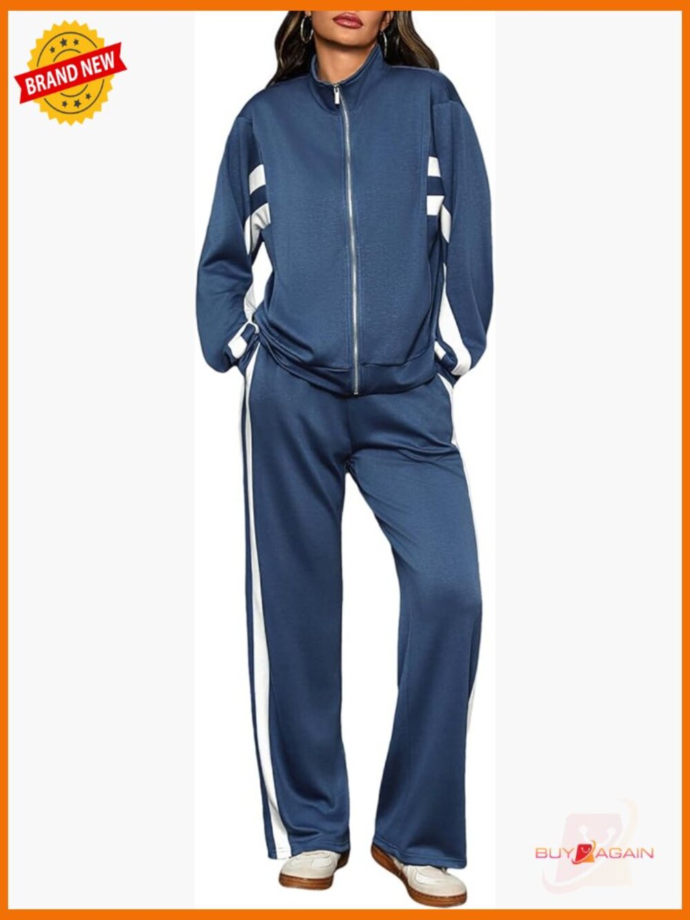 Zip Up Sweatshirt & Sweatpants Sets for Women
